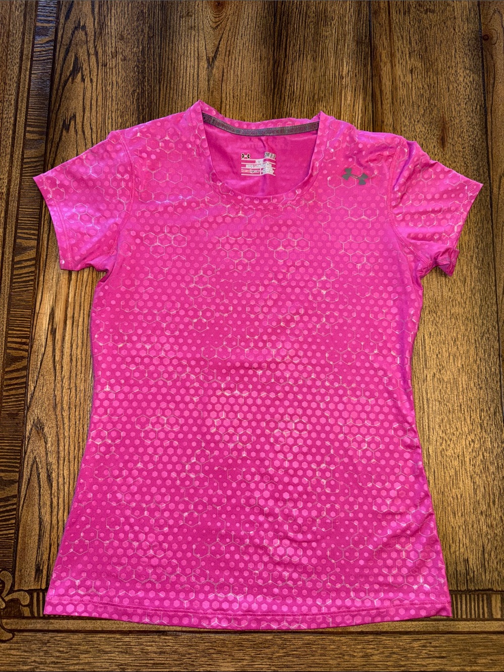 Under Armour Hot Pink Short Sleeve Fitted Performance Tee